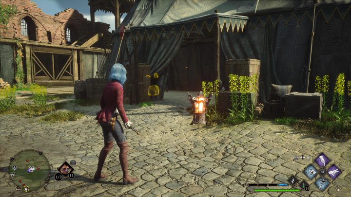 Druga skrzynia znajduje się w dużym namiocie - Hogwarts Legacy: Skrzynie skarbów Wybrzeże Clagmar (Clagmar Coast) - Hogwarts Legacy - poradnik do gry