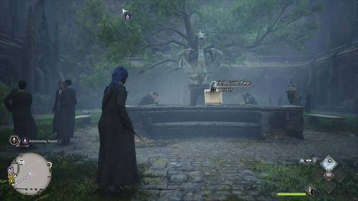 Nazwa: Fontanna z Wiwerną (Wyvern Fountain) - Hogwarts Legacy: Skrzydło Astronomiczne (The Astronomy Wing) - Hogwarts Legacy - poradnik do gry