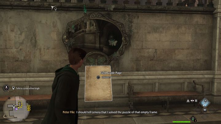 Z ćmą powróćcie do malowidła i wyłączcie zaklęcie Lumos - Hogwarts Legacy: Jak ćma do ramy (Like a Moth to a Frame) - Hogwarts Legacy - poradnik do gry