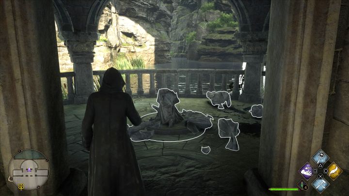 Zadanie od razu zakończy się, ale możecie opcjonalnie przetestować Reparo na pobliskim posągu - Hogwarts Legacy: Zadanie Profesora Ronena (Professor Ronens Assignment) - Hogwarts Legacy - poradnik do gry