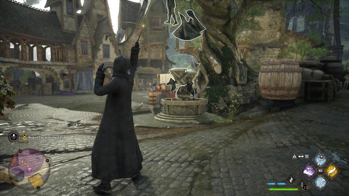 Musicie używać zaklęcie Reparo na zniszczonych obiektach (stragany, posągi itp - Hogwarts Legacy: Witaj w Hogsmeade (Welcome to Hogsmeade) - Hogwarts Legacy - poradnik do gry