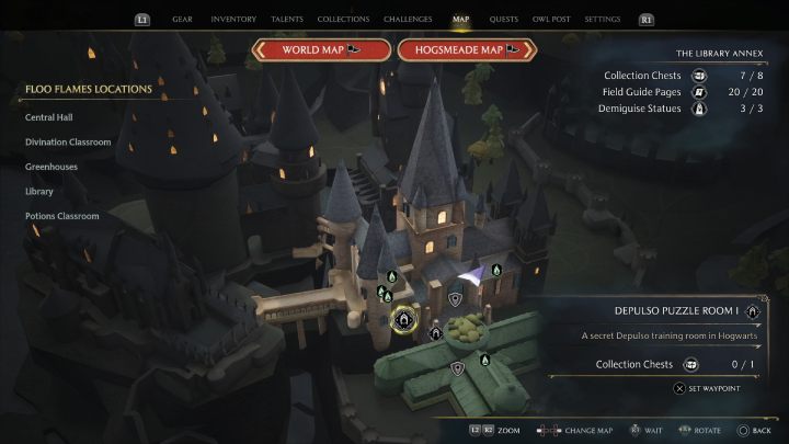Część zamku: Aneks biblioteki (The Library Annex) - Hogwarts Legacy: Skrzynie skarbów (Collection Chests) - część 2 - Hogwarts Legacy - poradnik do gry