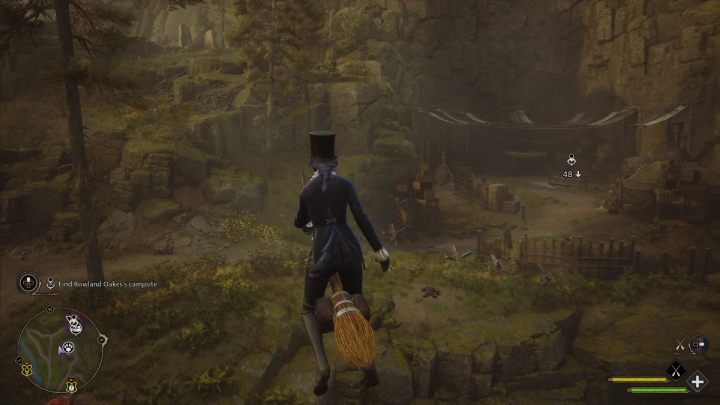 Podlećcie do obozu znajdujące się w północnym regionie Hogwartu (North Hogwarts Region) - Hogwarts Legacy: Opowieść o Rowlandzie Oakesie (The Tale of Rowland Oakes) - Hogwarts Legacy - poradnik do gry