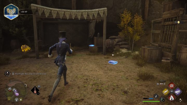 Podnieście dziennik i mapę Rowlanda, znajdujące się przy wejściu do niewielkiej jaskini - Hogwarts Legacy: Opowieść o Rowlandzie Oakesie (The Tale of Rowland Oakes) - Hogwarts Legacy - poradnik do gry