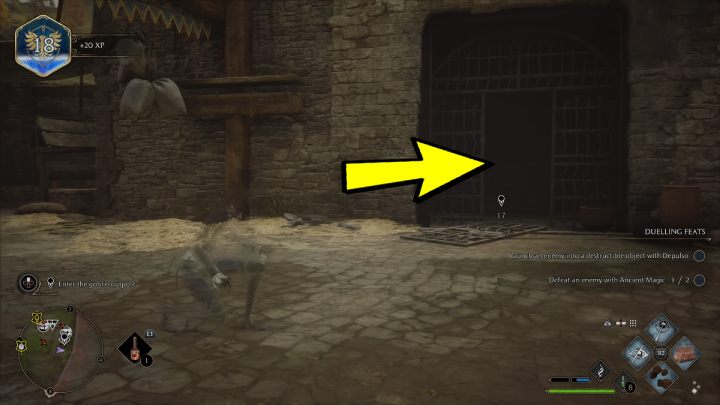 Idźcie wzdłuż murów i pokonajcie kilka goblinów przy ognisku - Hogwarts Legacy: Opowieść o Rowlandzie Oakesie (The Tale of Rowland Oakes) - Hogwarts Legacy - poradnik do gry