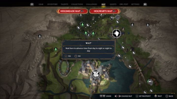 Po dotarciu na miejsce musicie upewnić się, że są to godziny nocne - Hogwarts Legacy: Duch naszej miłości (Ghost of Our Love) - Hogwarts Legacy - poradnik do gry