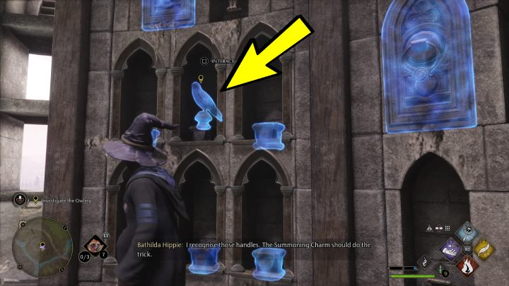 Udajcie się do Hogwartu i wejdźcie do Sowiarni (The Owlery) - Hogwarts Legacy: Pamiątka Ollivandera (Ollivanders Heirloom) - Hogwarts Legacy - poradnik do gry