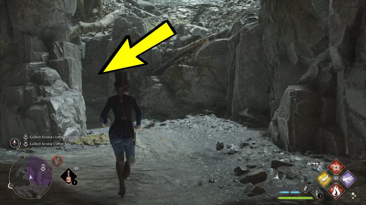 Następnie idźcie do końca korytarza i skręćcie w lewo - Hogwarts Legacy: Przyjacielskie wsparcie (A Friend in Deed) - solucja, opis przejścia - Hogwarts Legacy - poradnik do gry