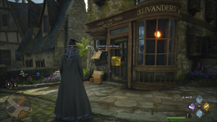 Następną stronę Revelio znajdziecie przed sklepem z różdżkami Ollivanderów - Hogwarts Legacy: Strony przewodnika (Field Guide Pages) - Hogsmeade - Hogwarts Legacy - poradnik do gry