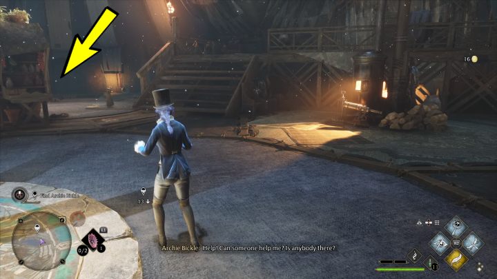 Zejście na niższy poziom znajdziecie przy magicznej miotle - Hogwarts Legacy: Zaginione dziecko (The Lost Child) - Hogwarts Legacy - poradnik do gry