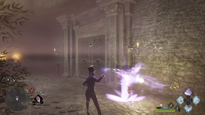 Znajdziecie się w pokoju, który prowadzi do pierwszej lokacji w atrium - Hogwarts Legacy: Pilnowanie swojego nosa (Minding Your Own Business) - Hogwarts Legacy - poradnik do gry