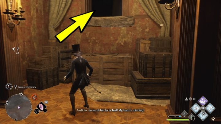 Idźcie na przód i poczekajcie, aż w otworze pojawi się przejście do następnego pokoju - Hogwarts Legacy: Pilnowanie swojego nosa (Minding Your Own Business) - Hogwarts Legacy - poradnik do gry