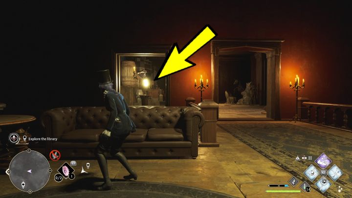 Przejdźcie przez drzwi, stańcie przy sofie i odwróćcie się - Hogwarts Legacy: Pilnowanie swojego nosa (Minding Your Own Business) - Hogwarts Legacy - poradnik do gry