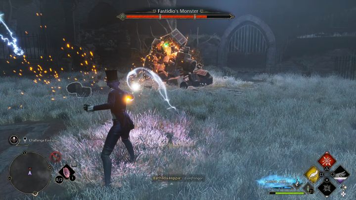 Po rozmowie z duchem rozpocznie się 3 etapowa walka z potworem - Hogwarts Legacy: Pilnowanie swojego nosa (Minding Your Own Business) - Hogwarts Legacy - poradnik do gry