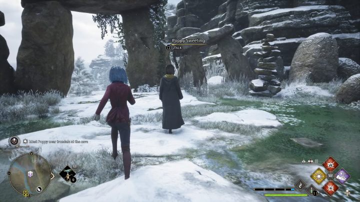 Ten quest relacji z Poppy Sweeting zostanie odblokowany po wykonaniu misji pobocznej Skradzione jajo (Poaech Egg) - Hogwarts Legacy: Centaur i kamień (The Centaur and the Stone) - Hogwarts Legacy - poradnik do gry