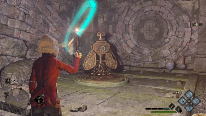 Podnieście ćmę zaklęciem Lumos i zaprowadźcie ją do pierwszego mechanizmu przy bramie - Hogwarts Legacy: Centaur i kamień (The Centaur and the Stone) - Hogwarts Legacy - poradnik do gry