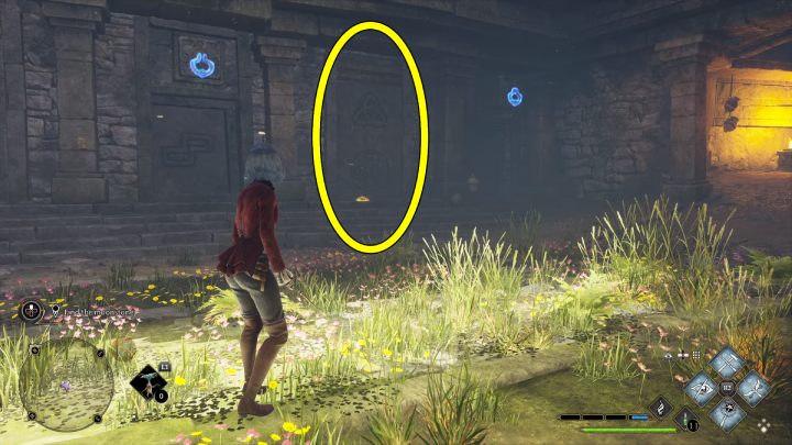 Otwórzcie drzwi po prawej stronie pomieszczenia i podnieście kolejną ćmę - Hogwarts Legacy: Centaur i kamień (The Centaur and the Stone) - Hogwarts Legacy - poradnik do gry