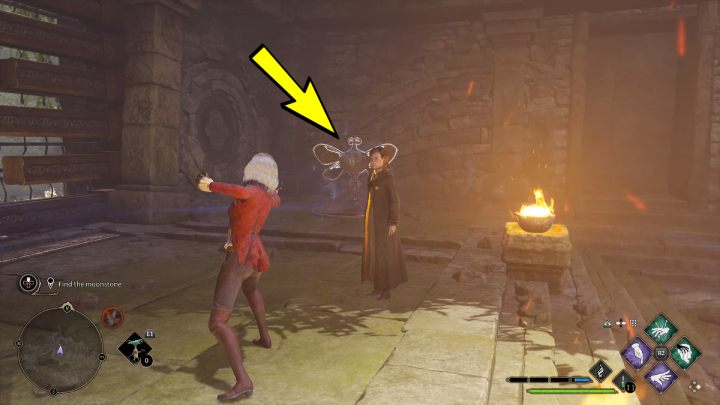 Uderzcie kilka razy oba mechanizmy przy bramie zaklęciem Depulso i poczekajcie, aż brama się otworzy - Hogwarts Legacy: Centaur i kamień (The Centaur and the Stone) - Hogwarts Legacy - poradnik do gry