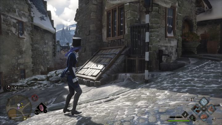 Idźcie za wyznacznikiem na ekranie do domów w zachodniej części wioski - Hogwarts Legacy: Jadowita zemsta (Venomous Revenge) - Hogwarts Legacy - poradnik do gry