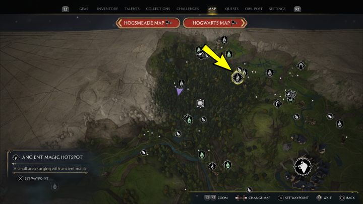 Region: Zakazany Las (Forbidden Forest) - Hogwarts Legacy: Tętniące źródła starożytnej energii (Ancient Magic Hotspots) część 1 - Hogwarts Legacy - poradnik do gry