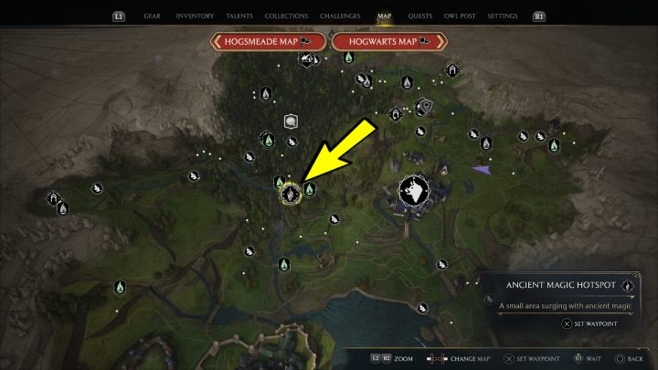Region: Północny rejon Hogwartu (North Hogwarts Region) - Hogwarts Legacy: Tętniące źródła starożytnej energii (Ancient Magic Hotspots) część 1 - Hogwarts Legacy - poradnik do gry