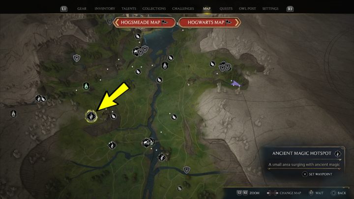 Region: Dolina Hogwartu (Hogwarts Valley) - Hogwarts Legacy: Tętniące źródła starożytnej energii (Ancient Magic Hotspots) część 1 - Hogwarts Legacy - poradnik do gry