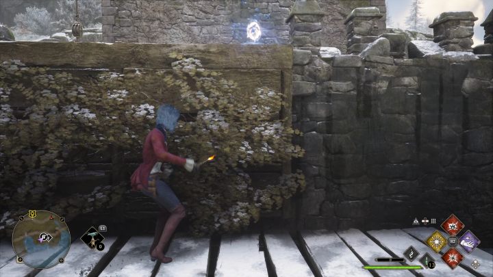 Wejdźcie po drabinie i podnieście pierwszy obiekt - Hogwarts Legacy: Tętniące źródła starożytnej energii (Ancient Magic Hotspots) część 2 - Hogwarts Legacy - poradnik do gry