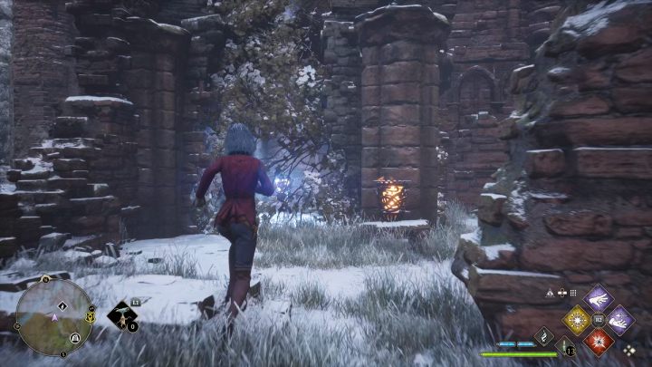 Pierwszy obiekt jest za pnączami - Hogwarts Legacy: Tętniące źródła starożytnej energii (Ancient Magic Hotspots) część 2 - Hogwarts Legacy - poradnik do gry