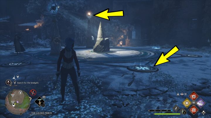 Ustawcie kamień z żółtym światłem, tak aby jego promień padał na symbol słońca - Hogwarts Legacy: Znikacz w garści (A Bird in the Hand) - Hogwarts Legacy - poradnik do gry