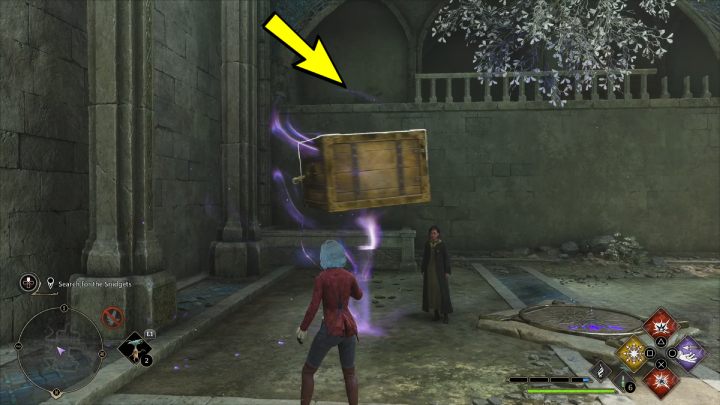 Przechodząc przez komnaty, usuwajcie pnącza dowolnym zaklęciem ognia - Hogwarts Legacy: Znikacz w garści (A Bird in the Hand) - Hogwarts Legacy - poradnik do gry