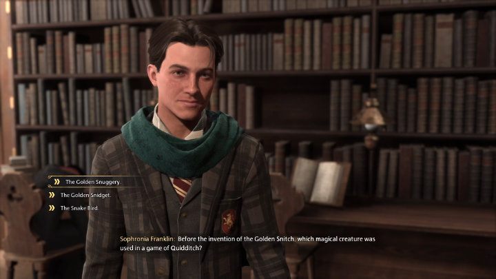 Przejdźcie do biblioteki i porozmawiajcie z Sofronią (Sophronia) - Hogwarts Legacy: Zadanie Profesor Weasley (Professor Weasleys Assignment) - Hogwarts Legacy - poradnik do gry