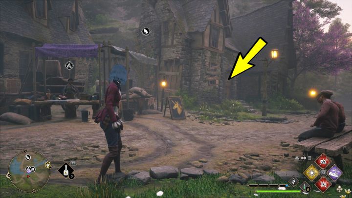 Tę skrzynie znajdziecie w wiosce Pitt-Upon-Ford - Hogwarts Legacy: Skrzynie skarbów Torfowiska Północnej Przeprawy (North Ford Bog) - Hogwarts Legacy - poradnik do gry