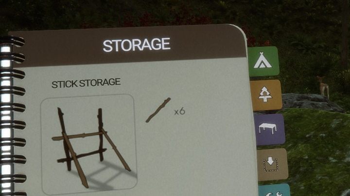 Zgodnie z nazwą, możecie tu przechowywać zebrane patyki - Sons of the Forest: Składowanie - Sons of the Forest - poradnik do gry