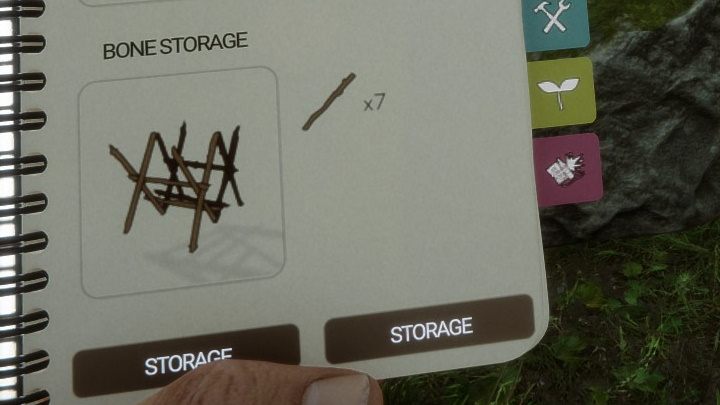 Do budowy Magazynu kości potrzebujecie 7 sztuk Patyków (Stick) - Sons of the Forest: Składowanie - Sons of the Forest - poradnik do gry