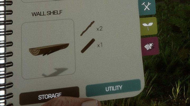 Półka na ścianę pełni tę samą funkcję, co jej odpowiednik stojący - Sons of the Forest: Składowanie - Sons of the Forest - poradnik do gry