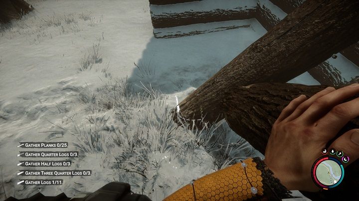 Umieśćcie drugą kłodę tak, aby podnieść belkę - Sons of the Forest: Elementy schronienia - Sons of the Forest - poradnik do gry