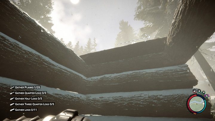 Ostatnim krokiem jest pocięcie kłód na deski - Sons of the Forest: Elementy schronienia - Sons of the Forest - poradnik do gry