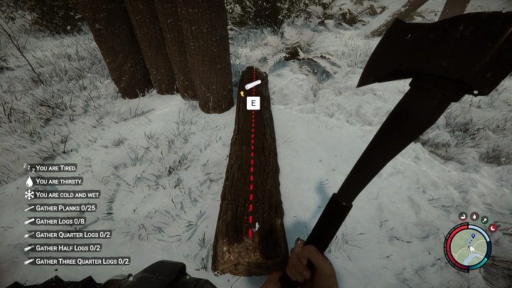 Przetnijcie kłodę wzdłuż - Sons of the Forest: Elementy schronienia - Sons of the Forest - poradnik do gry