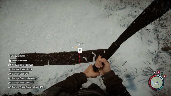 Następnie potnijcie deskę na 4 części - Sons of the Forest: Elementy schronienia - Sons of the Forest - poradnik do gry