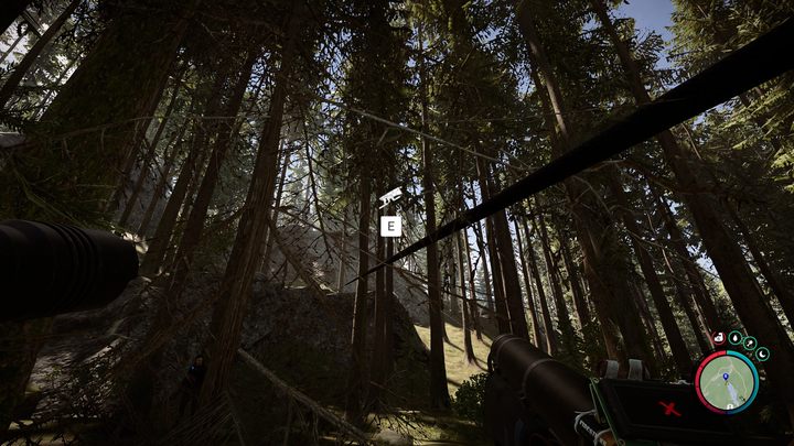 Po tak przygotowanej trasie będziecie mogli szybko się przemieszczać - Sons of the Forest 1.0: Jak zdobyć pistolet linowy? - Sons of the Forest - poradnik do gry