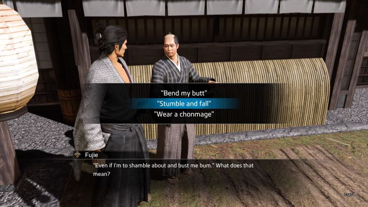 Ponownie musicie zaczekać na wykrzyknik po to żeby spotkać się z Fujie i przetłumaczyć ostatni list - Like a Dragon Ishin: Substory Talkin Tosa - tłumaczenie listów - Like a Dragon Ishin - poradnik do gry