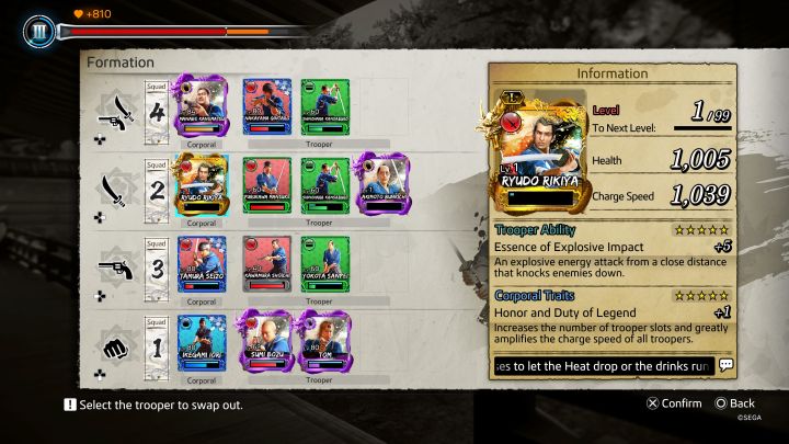 Dostępna jest opcja zwiększenia liczby kart przypisanych do stylu walki z 3 do 4 - Like a Dragon Ishin: Mini-gra Battle Dungeon - Like a Dragon Ishin - poradnik do gry