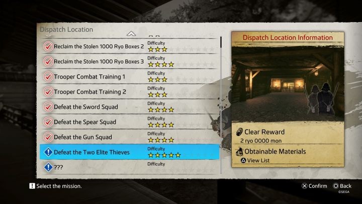 Podczas wybierania misji zwróćcie uwagę na - Like a Dragon Ishin: Mini-gra Battle Dungeon - Like a Dragon Ishin - poradnik do gry