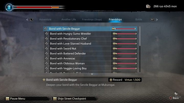 Informacje na temat zawartych przyjaźni w grze znajdziecie w menu Diligence Records i zakładce Friendships - Like a Dragon Ishin: Nawiązywanie przyjaźni (Bonds) - Like a Dragon Ishin - poradnik do gry