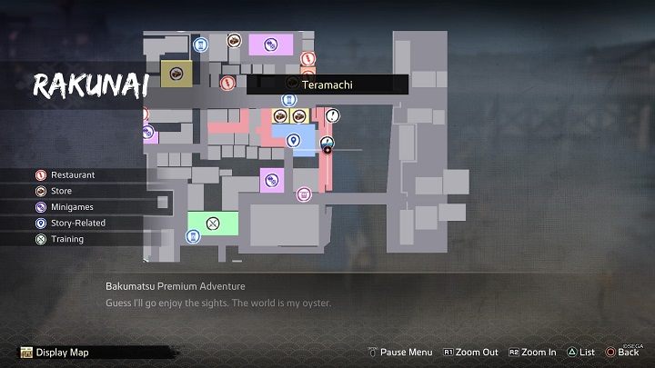 Love-Starved Husband znajduje się w dzielnicy Rakunai, na ulicy Teramachi przy rzece - Like a Dragon Ishin: Nawiązywanie przyjaźni (Bonds) - Like a Dragon Ishin - poradnik do gry