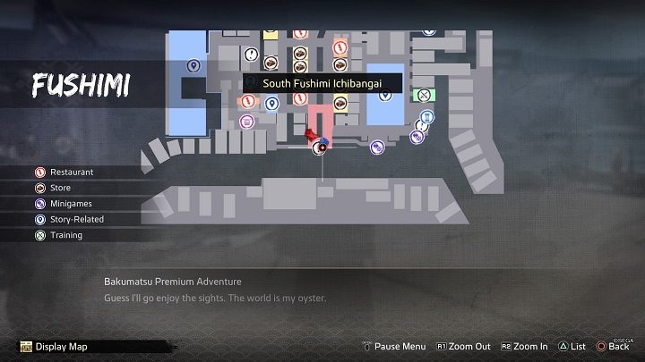 Filthy Cat znajduje się na południu środkowej części dzielnicy Fushimi przy samej rzece - Like a Dragon Ishin: Nawiązywanie przyjaźni (Bonds) - Like a Dragon Ishin - poradnik do gry