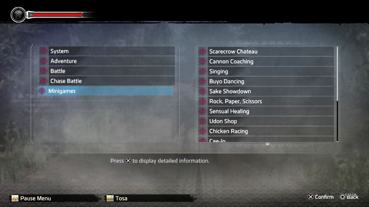 Sposób odblokowania: Zagrano we wszystkie minigry - Like a Dragon Ishin: Trofea / Osiągnięcia - lista wszystkich, poradnik trofeowy - Like a Dragon Ishin - poradnik do gry