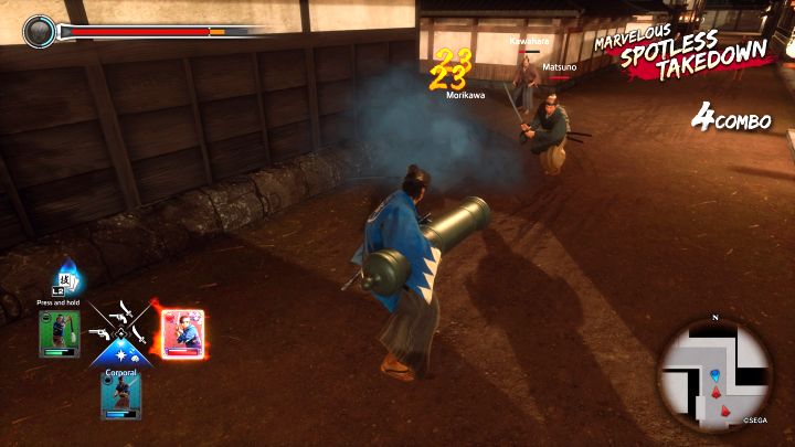 W celu wybrania broni specjalnej musicie w trakcie walki - Like a Dragon Ishin: Jak używać broni Special (włócznie, armaty)? - Like a Dragon Ishin - poradnik do gry