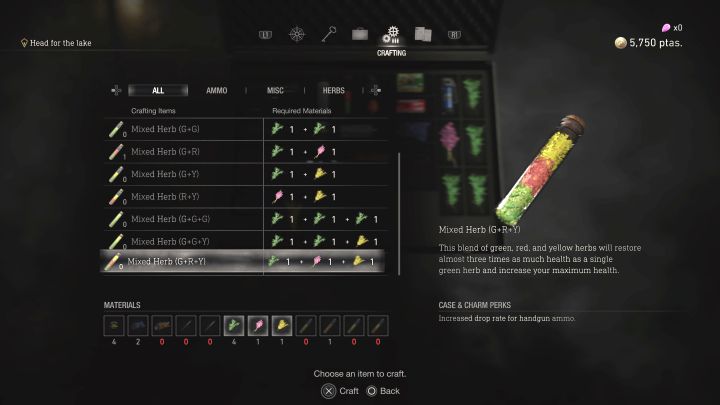 Żółte rośliny możecie łączyć z innymi, tzn - Resident Evil 4 Remake: Jak się leczyć i jak wydłużać pasek zdrowia? - Resident Evil 4 Remake - poradnik do gry