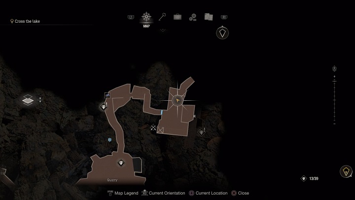 Pierwszy heksagon (Hexagon Piece A) znajdziecie niedaleko sprzedawcy przesiadującego w pobliżu lokacji Quarry - znajduje się tam również strzelnica - Resident Evil 4 Remake: Hexagon Pieces - Resident Evil 4 Remake - poradnik do gry